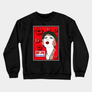 RED LIPS KISS MY BLUES AWAY Crewneck Sweatshirt